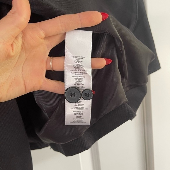 Current/Elliot Calla Blazer with Leopard Print Trim - 2 - Picture 5 of 7